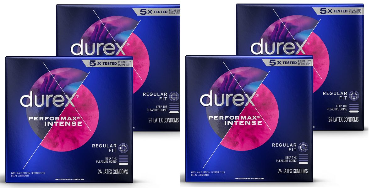 Durex Performax Intense Natural Rubber Latex Condoms- Best Condom Brands